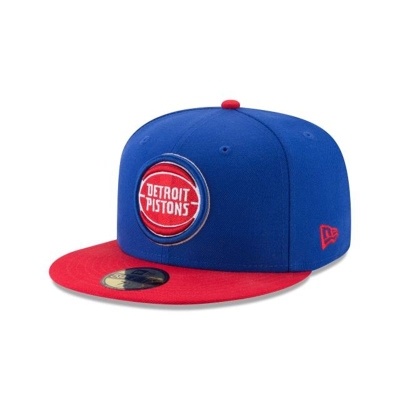 Blue Detroit Pistons Hat - New Era NBA 2Tone 59FIFTY Fitted Caps USA5832096